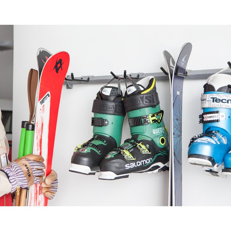 Ski boot wall outlet mount